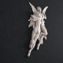 cupido psiche amur amore scultura arte donna uomo statua sculture gioielleria pendente oro squillare 3d print model - Mito3D