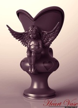 cupid vase house valentines printing household other decor valentine 3d print model - Mito3D