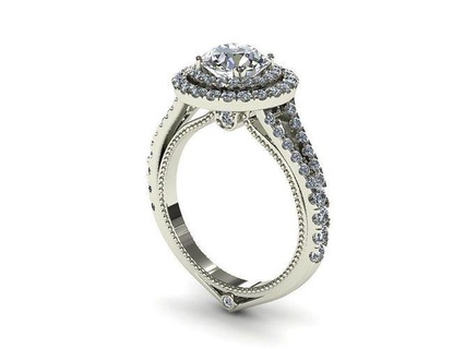 Gerichte Diamant Ring Juwel Engagement Hochzeit Schmuck Silber Gold engagem Mode Sterling Anhänger Halskette Schönheit Ohrringe Ringe 3d print model - Mito3D