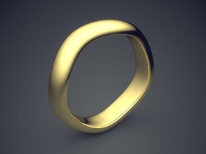 kavisli ring cad-5535 takı parlak cad tasarım detay elmas nişan gem altın mücevher platin yazdırılabilir yüzük Gümüş düğün 3d print model - Mito3D