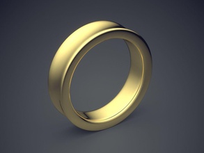 gebogene einfache minimal-design Goldenen ring Schmuck Juwel Ringe Hochzeit diamond genial cad Mode Schönheit gem Platin bedruckbar ist detail gold gebogen minimal einfach 3d print model - Mito3D