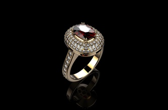 cojín de cortar los anillos compromiso la joyería oro sterling moda anillo plata piedra el boda y belleza niña joya las pulseras 3d print model - Mito3D