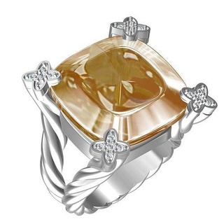cuscino tagliare calcolo Diviso corda gambo squillare gioielleria gemma oro antico stampabile diamante Fidanzamento argento gioiello nozze anelli 3d print model - Mito3D