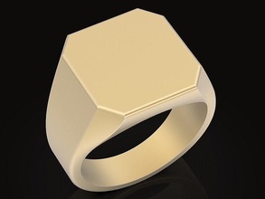 cuscino uomo squillare scultura gioielleria oro stampabile sterlina moda bellezza argento anelli gioiello design fidanzamento arte medio 3d print model - Mito3D