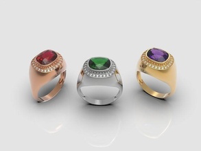 almofada anel diamantes oval diamante jóias gema joalheria moda beleza safira ouro roupa brilhante engagem esterlina noivado pulseira 3d print model - Mito3D
