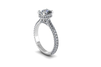 anel de amortecimento jóias diamante ouro prata anéis 3d print model - Mito3D
