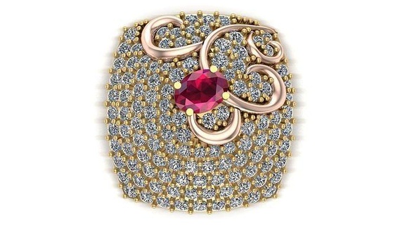 Yastık Meydan kulak takı altın gümüş yüzükler elmas düğün sterlin küpe 3d print model - Mito3D