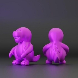 personalizado 3d imprimible modelo púrpura dinosaurio personaje juguete divertido lindo aislado niño muñeca juguetes dibujos animados Arte animal figura animales fantasía mamífero dinasour juegos 3d print model - Mito3D