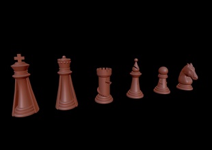 custom chess pieces stl files to print in 3d pawn queen game mate knight printable set horse piece bishop gambit king rook pla abs petg games toys board 3d print model - Mito3D