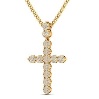 özel çapraz küme kolye elmas isa taç dikenler dini Katolik kilise madalyon bas Rahatlama Vesika aziz Tanrı mücevher takı Sanat heykeller jesu 3d print model - Mito3D