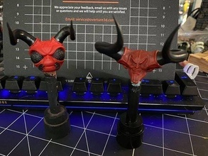 custom head - devil insect assassin hunter mezco tom cruise legend games toys 3d print model - Mito3D