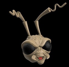 custom head - vampire insect assassin hunter mezco marvel blade gomez daywalker games toys 3d print model - Mito3D