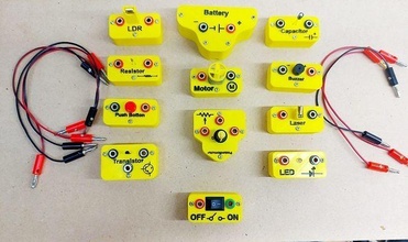 custom learning circuits - updatable kids toy circuit learn electronic games toys 3d print model - Mito3D