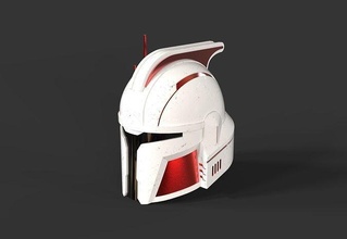 douane mandalorien casque guerres étoiles espace scifi sci cosplay soutenir tête armure soldat guerrier étoile jouets jeux 3d print model - Mito3D