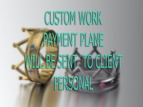 personalizadas pagamento avião pessoal coroa anel ouro joalheria Casamento argolas 3d print model - Mito3D
