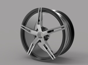 custom rims wheel steel aluminum vehicle rim style black f1 ferarri diy cad rendering hobby 3d print model - Mito3D