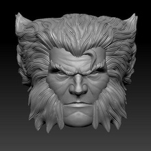 custom unmasked wolverine headsculpt legends xmen logan games toys 3d print model - Mito3D