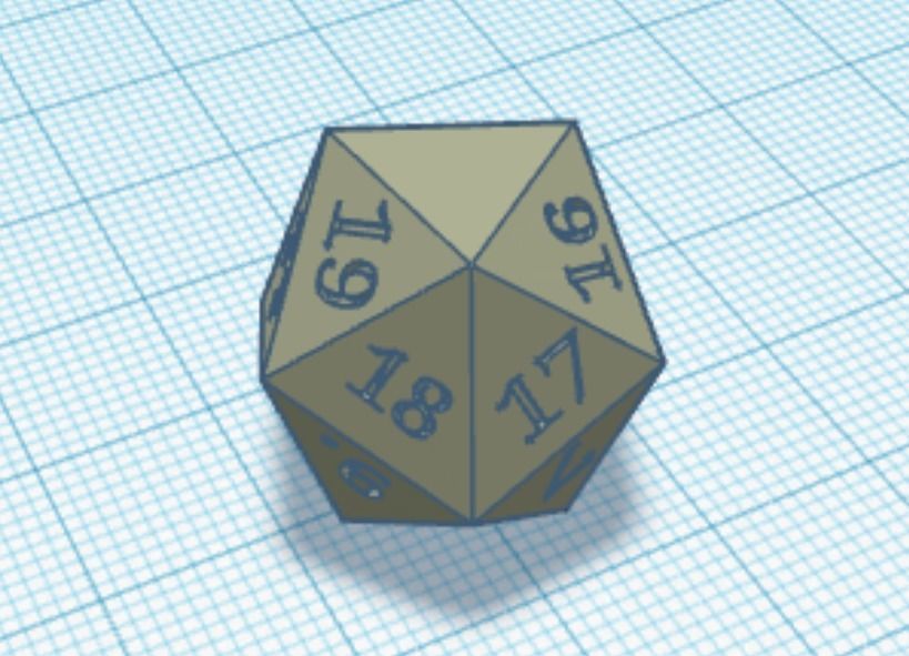 customizável branco 20 spindown d20 morrer dados dnd mtg magia vida contador total lateral jogos brinquedos 3D print model - Mito3D