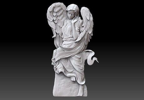 şirin melek kız heykel cnc rahatlama kadın insan vücut güzel din heykeller dindar nesne baş heykelcik anıtlar mezar taşı hıristiyan sanat 3d print model - Mito3D