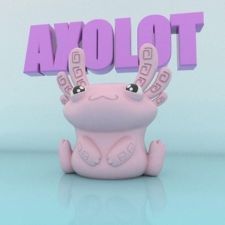 mignonne axolotl dessin animé personnage art chibi jouet enfant nature animal toon fille impression imprimable sculptures 3d print model - Mito3D