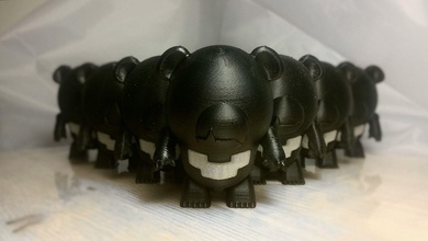 cute bear toy printer fun games toys 3d print model - Mito3D