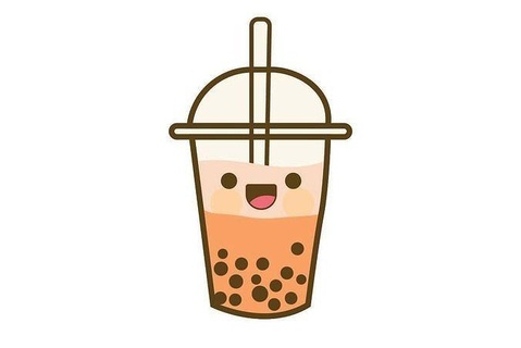 cute boba cute boba art tea smlie  3d print model - Mito3D