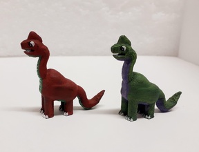 carina brachi carattere dinosauro figurina natura 3dprint brachiosaurus friendlydino giocattolo scultura rettile cartone animato creatura giochi giocattoli 3d print model - Mito3D