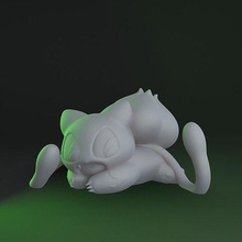 cute bulbasaur pokemon pikachu nintendo poke bulba art scans replicas 3d print model - Mito3D