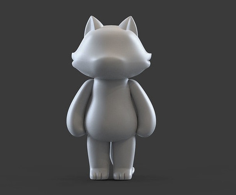 şirin kedi platform oyuncak şekil sanat heykelcik heykel karakter vücut sanat bebek kukla yavru heykeller 3d print model - Mito3D