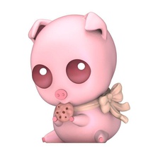 bonito chibi porco a arte animais bebê anime o corpo dos desenhos animados de cor natureza imprimir personagem brinquedo esculturas mangá piggy 3d print model - Mito3D