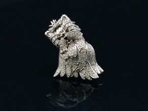 şirin a köpek husky doğa rottweiler takı lüks elmaslar taşlar altın gümüş mücevher moda özel kolye 3d print model - Mito3D