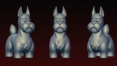 şirin köpek husky rottweiler doğa oyunlar oyuncaklar 3d print model - Mito3D