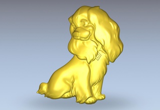 şirin köpek sanat yavrusu artcam sevimli cins diğer 3d print model - Mito3D