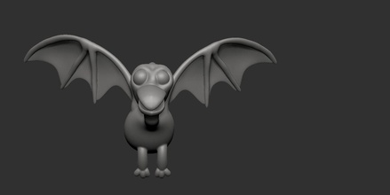 mignonne dragon modèle 3d impression 3dprinting oiseau personnage amusement Jeux jouets 3d print model - Mito3D