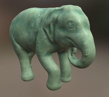niedlich Elefant Dekor Statue detailliert elefantino elefant Zahl Tier Kreatur Stein Haus Natur stilisiert Ornament Figuren Kunsthandwerk Symbol lalique Glas 3d print model - Mito3D