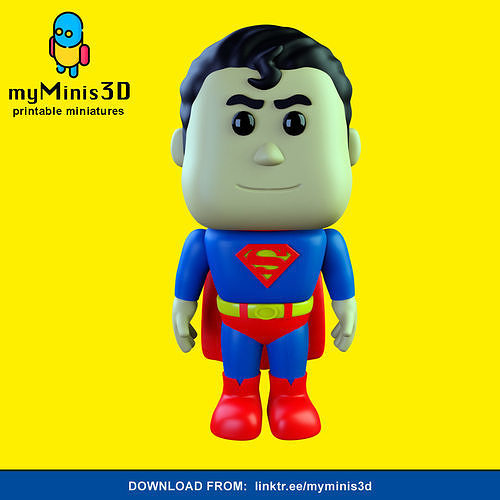 fofa funko pop Super homen clássico figura dc DC Comics maravilha ação miniatura colecionável brinquedo arte chibi Kawaii Admirador heroi desenho animado batman jogos 3D print model - Mito3D