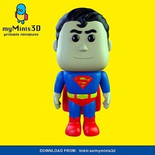 mignonne funko pop Superman classique figure dc dccomique merveille figurine miniature collectionner jouet d'art chibi kawaii fanart super héros dessin animé batman Jeux 3d print model - Mito3D