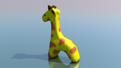 linda jirafa de juguete juegos-juguetes lindo la los juguetes niños juegos 3d print model - Mito3D