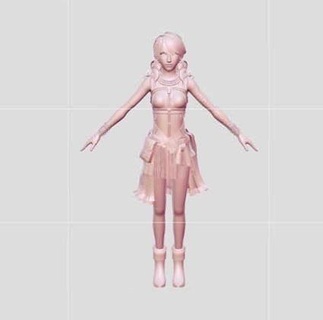 carina ragazza cartone animato gioco donna carattere adolescente bambino femmina umano giovane alunno studentessa arte sculture 3d print model - Mito3D