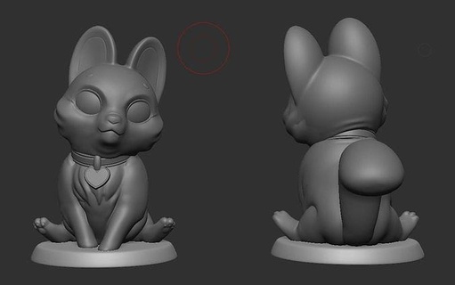 cute kitten collar cat toy print 3dprint dog heart love art sculptures 3d print model - Mito3D