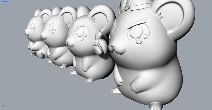 carina topo animale personaggi gioco stampabile scultura decorativo goblin mago maglia elettronico Giochi giocattoli 3D print model - Mito3D