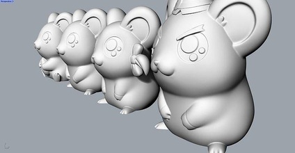 cute mouse animal characters game printable sculpture decorative goblin mage mesh electronic games toys 3d print model - Mito3D