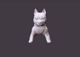 cute playfull husky puppy cartoon animation flayful cheerfull child kids character animal toy mammal kid nature rottweiler canine games toys 3d print model - Mito3D