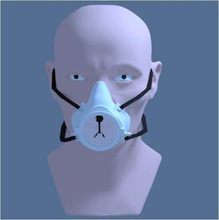 Niedlich Atemschutzmaske healthcare isoliert Gesundheit Maske Wissenschaft Gesichtsbehandlung Gesichts-Maske Gesicht Schild - Schutz tool Pflege Sicherheit die Umweltverschmutzung filter corona covid 19 covid19 wiederverwendbar Biologie 3d print model - Mito3D
