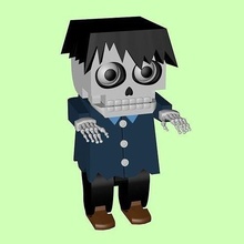 cute zombie doll horror ghost walker man model print printing cartoon games toys puzzle 3d print model - Mito3D