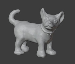 cutty dog 3d model nature husky forest games toys 3d print model - Mito3D