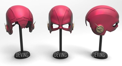 cw flash helmet-season 5 cosplay helmet costume prop dc warner arrow suit season5 theflash games toys 3d print model - Mito3D
