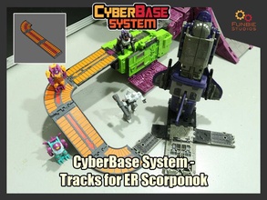 cyberbase - tracks transformers earthrise scorponok games toys 3d print model - Mito3D