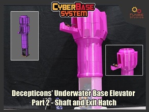 ciberbase sistemas decepticons submarino base ascensor 2 transformador engaño juegos juguetes 3d print model - Mito3D