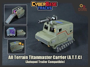 cyberbase terreno titanmaster vettore trasformatori autopod blindato giochi giocattoli 3d print model - Mito3D